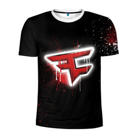 Мужская футболка 3D спортивная с принтом cs:go - Faze clan (Black collection) в Кировске, 100% полиэстер с улучшенными характеристиками | приталенный силуэт, круглая горловина, широкие плечи, сужается к линии бедра | Тематика изображения на принте: black | clan | csgo | faze | ксго | фейз