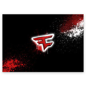 Поздравительная открытка с принтом cs:go - Faze clan (Black collection) в Кировске, 100% бумага | плотность бумаги 280 г/м2, матовая, на обратной стороне линовка и место для марки
 | black | clan | csgo | faze | ксго | фейз