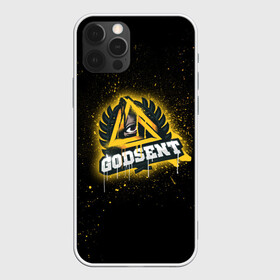 Чехол для iPhone 12 Pro с принтом cs:go - Godsent (Black collection) в Кировске, силикон | область печати: задняя сторона чехла, без боковых панелей | Тематика изображения на принте: black | csgo | godsent | годсент | ксго