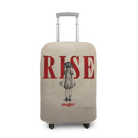 Чехол для чемодана 3D с принтом Rise в Кировске, 86% полиэфир, 14% спандекс | двустороннее нанесение принта, прорези для ручек и колес | Тематика изображения на принте: skillet
