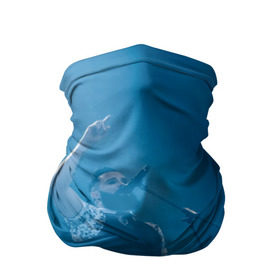 Бандана-труба 3D с принтом Blue в Кировске, 100% полиэстер, ткань с особыми свойствами — Activecool | плотность 150‒180 г/м2; хорошо тянется, но сохраняет форму | skillet