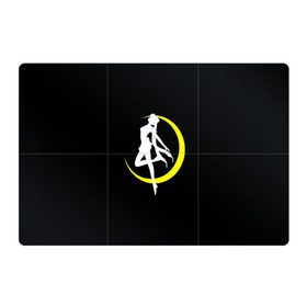 Магнитный плакат 3Х2 с принтом Сейлор Мун в Кировске, Полимерный материал с магнитным слоем | 6 деталей размером 9*9 см | Тематика изображения на принте: logo | moon | девушка | детство | желтый | луна | мультик | мультики | черный