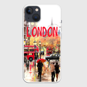 Чехол для iPhone 13 с принтом Улицы Лондона в Кировске,  |  | england | london | united kingdom | англия | великобритания | город | лондон