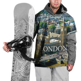 Накидка на куртку 3D с принтом Улицы Лондона в Кировске, 100% полиэстер |  | city | england | london | united kingdom | англия | великобритания | город | лондон