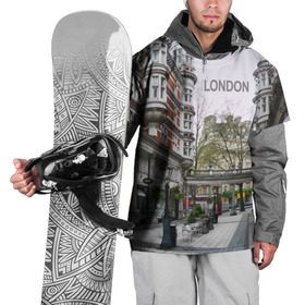 Накидка на куртку 3D с принтом Улицы Лондона в Кировске, 100% полиэстер |  | boulevard | city | england | london | street | united kingdom | англия | бульвар | великобритания | город | лондон | улица