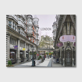 Альбом для рисования с принтом Улицы Лондона в Кировске, 100% бумага
 | матовая бумага, плотность 200 мг. | Тематика изображения на принте: boulevard | city | england | london | street | united kingdom | англия | бульвар | великобритания | город | лондон | улица
