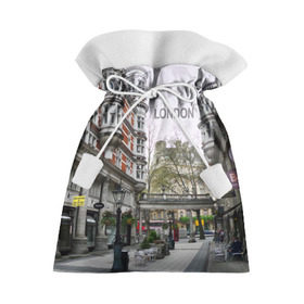 Подарочный 3D мешок с принтом Улицы Лондона в Кировске, 100% полиэстер | Размер: 29*39 см | Тематика изображения на принте: boulevard | city | england | london | street | united kingdom | англия | бульвар | великобритания | город | лондон | улица