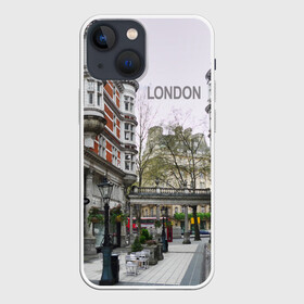 Чехол для iPhone 13 mini с принтом Улицы Лондона в Кировске,  |  | Тематика изображения на принте: boulevard | city | england | london | street | united kingdom | англия | бульвар | великобритания | город | лондон | улица