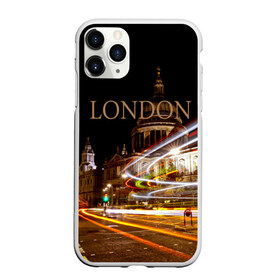 Чехол для iPhone 11 Pro Max матовый с принтом Улицы Лондона в Кировске, Силикон |  | city | england | lights | london | night | street | united kingdom | англия | великобритания | город | лондон | ночь | огни | улица