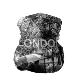 Бандана-труба 3D с принтом Улицы Лондона в Кировске, 100% полиэстер, ткань с особыми свойствами — Activecool | плотность 150‒180 г/м2; хорошо тянется, но сохраняет форму | англия | бульвар | великобритания | влюбленные | дождь | зонтик | лондон | улица