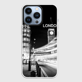 Чехол для iPhone 13 Pro с принтом Улицы Лондона в Кировске,  |  | Тематика изображения на принте: england | lights | london | night | street | united kingdom | англия | великобритания | лондон | ночь | огни | улица