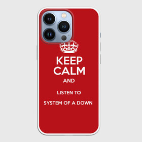 Чехол для iPhone 13 Pro с принтом Keep Calm SOAD в Кировске,  |  | Тематика изображения на принте: soad | system of a down