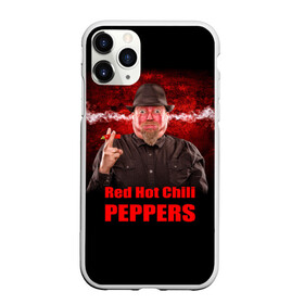 Чехол для iPhone 11 Pro матовый с принтом Red Hot Chili Peppers в Кировске, Силикон |  | звезда | красный | кумир | музыка | перец | рок | рок группа | хит