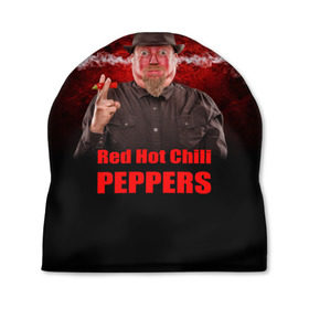 Шапка 3D с принтом Red Hot Chili Peppers в Кировске, 100% полиэстер | универсальный размер, печать по всей поверхности изделия | звезда | красный | кумир | музыка | перец | рок | рок группа | хит