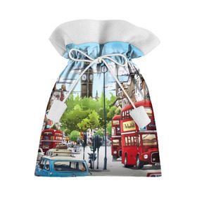 Подарочный 3D мешок с принтом Улицы Лондона в Кировске, 100% полиэстер | Размер: 29*39 см | Тематика изображения на принте: city | england | london | united kingdom | англия | великобритания | город | лондон