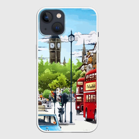 Чехол для iPhone 13 с принтом Улицы Лондона в Кировске,  |  | city | england | london | united kingdom | англия | великобритания | город | лондон