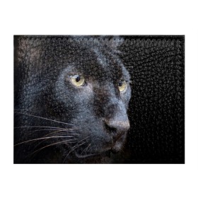Обложка для студенческого билета с принтом Черная пантера в Кировске, натуральная кожа | Размер: 11*8 см; Печать на всей внешней стороне | животные | кис | киска | кот | котенок | котик | кошечка | кошка | пантера | рысь | тигр | хищник