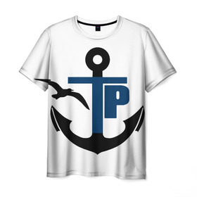 Мужская футболка 3D с принтом Типичный речник в Кировске, 100% полиэфир | прямой крой, круглый вырез горловины, длина до линии бедер | вмф | морской флот | речник | речной флот
