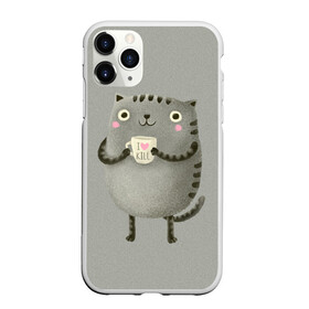 Чехол для iPhone 11 Pro матовый с принтом Cat Love Kill в Кировске, Силикон |  | animal | beast | cat | feline | kill | kitty | love | meow | взгляд | животное | зверь | кот | котенок | котик | кофе | кошка | любовь | мяу | чай