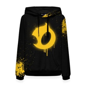 Женская толстовка 3D с принтом cs:go - Dignitas (Black collection) в Кировске, 100% полиэстер  | двухслойный капюшон со шнурком для регулировки, мягкие манжеты на рукавах и по низу толстовки, спереди карман-кенгуру с мягким внутренним слоем. | cs | csgo | dignitas | го | дигнитас | кс