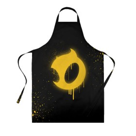 Фартук 3D с принтом cs:go - Dignitas (Black collection) в Кировске, 100% полиэстер | общий размер — 65 х 85 см, ширина нагрудника — 26 см, горловина — 53 см, длина завязок — 54 см, общий обхват в поясе — 173 см. Принт на завязках и на горловине наносится с двух сторон, на основной части фартука — только с внешней стороны | Тематика изображения на принте: cs | csgo | dignitas | го | дигнитас | кс