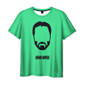 Мужская футболка 3D с принтом John Wick в Кировске, 100% полиэфир | прямой крой, круглый вырез горловины, длина до линии бедер | Тематика изображения на принте: john wick
