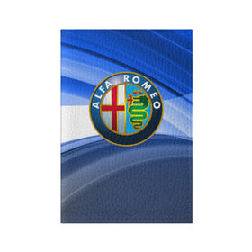 Обложка для паспорта матовая кожа с принтом Alfa Romeo в Кировске, натуральная матовая кожа | размер 19,3 х 13,7 см; прозрачные пластиковые крепления | авто | автомобиль | альфа ромео | италия | машина | спорткар | тачка