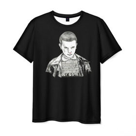Мужская футболка 3D с принтом Очень странные дела в Кировске, 100% полиэфир | прямой крой, круглый вырез горловины, длина до линии бедер | eleven | stranger things