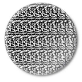 Значок с принтом Misfits в Кировске,  металл | круглая форма, металлическая застежка в виде булавки | Тематика изображения на принте: misfits