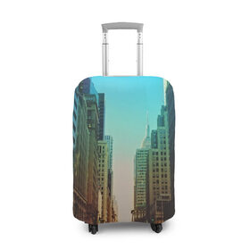 Чехол для чемодана 3D с принтом Street New York в Кировске, 86% полиэфир, 14% спандекс | двустороннее нанесение принта, прорези для ручек и колес | город | пейзаж