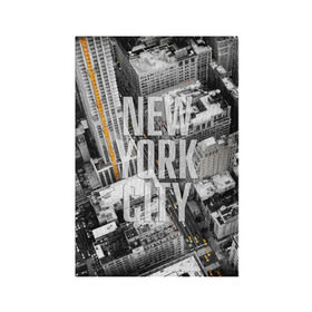 Обложка для паспорта матовая кожа с принтом Улицы Нью-Йорка в Кировске, натуральная матовая кожа | размер 19,3 х 13,7 см; прозрачные пластиковые крепления | buildings | cars | city | height | new york | skyscrapers | street | taxis | united states of america | usa | высота | город | здания | машины | нью йорк | соединенные штаты америки | сша | такси | улица