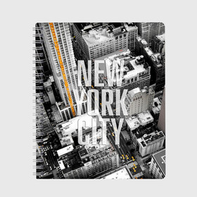 Тетрадь с принтом Улицы Нью-Йорка в Кировске, 100% бумага | 48 листов, плотность листов — 60 г/м2, плотность картонной обложки — 250 г/м2. Листы скреплены сбоку удобной пружинной спиралью. Уголки страниц и обложки скругленные. Цвет линий — светло-серый
 | Тематика изображения на принте: buildings | cars | city | height | new york | skyscrapers | street | taxis | united states of america | usa | высота | город | здания | машины | нью йорк | соединенные штаты америки | сша | такси | улица