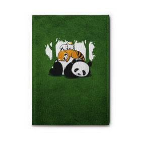 Обложка для автодокументов с принтом Милая панда в Кировске, натуральная кожа |  размер 19,9*13 см; внутри 4 больших “конверта” для документов и один маленький отдел — туда идеально встанут права | большая | джунгли | енот | зайка | милая | панда | пушистая