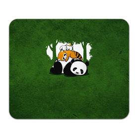 Коврик прямоугольный с принтом Милая панда в Кировске, натуральный каучук | размер 230 х 185 мм; запечатка лицевой стороны | большая | джунгли | енот | зайка | милая | панда | пушистая