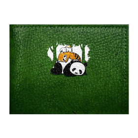 Обложка для студенческого билета с принтом Милая панда в Кировске, натуральная кожа | Размер: 11*8 см; Печать на всей внешней стороне | большая | джунгли | енот | зайка | милая | панда | пушистая