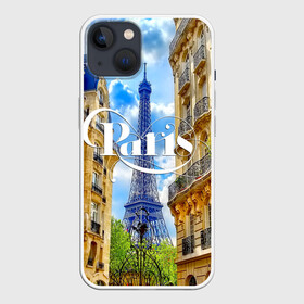 Чехол для iPhone 13 с принтом Париж, Эйфелева башня в Кировске,  |  | architecture | city | eiffel tower | houses | paris | street | the sky | архитектура | город | дома | небо | париж | улица | эйфелева башня