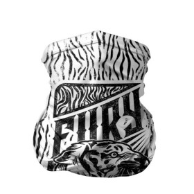Бандана-труба 3D с принтом Fury Tiger в Кировске, 100% полиэстер, ткань с особыми свойствами — Activecool | плотность 150‒180 г/м2; хорошо тянется, но сохраняет форму | Тематика изображения на принте: 
