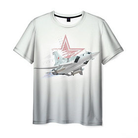 Мужская футболка 3D с принтом Ту-22 в Кировске, 100% полиэфир | прямой крой, круглый вырез горловины, длина до линии бедер | авиация