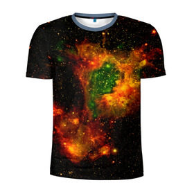 Мужская футболка 3D спортивная с принтом Космос в Кировске, 100% полиэстер с улучшенными характеристиками | приталенный силуэт, круглая горловина, широкие плечи, сужается к линии бедра | space | star | вселенная | звезды | земля | космический | космос | плеяды | пространство