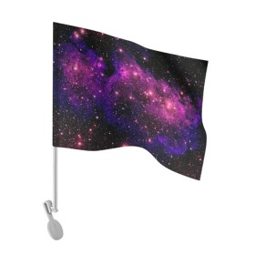 Флаг для автомобиля с принтом Вселенная в Кировске, 100% полиэстер | Размер: 30*21 см | space | star | вселенная | звезды | космический | космос | планеты | пространство