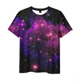 Мужская футболка 3D с принтом Вселенная в Кировске, 100% полиэфир | прямой крой, круглый вырез горловины, длина до линии бедер | space | star | вселенная | звезды | космический | космос | планеты | пространство