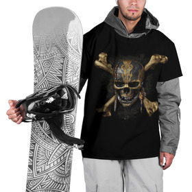 Накидка на куртку 3D с принтом Пираты Карибского моря 5 в Кировске, 100% полиэстер |  | Тематика изображения на принте: мертвецы | салазар