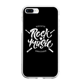 Чехол для iPhone 7Plus/8 Plus матовый с принтом Rock Music в Кировске, Силикон | Область печати: задняя сторона чехла, без боковых панелей | alternative | band | metal | music | nickelback | rock | альтернатива | барабан | гитара | инструмент | метал | музыка | найклбэк | нирвана | рок