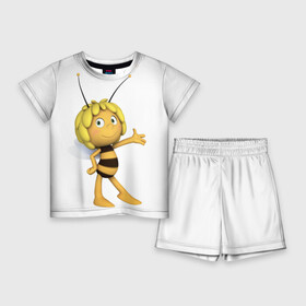 Детский костюм с шортами 3D с принтом Пчелка Майя в Кировске,  |  | пчелка майя