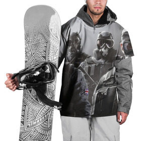 Накидка на куртку 3D с принтом Tom Clancy Rainbow Six в Кировске, 100% полиэстер |  | clancy | rainbow | six | tom | автоматы | игры | маски | мужчины | осада | солдаты