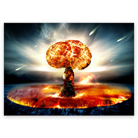 Поздравительная открытка с принтом Атомный взрыв в Кировске, 100% бумага | плотность бумаги 280 г/м2, матовая, на обратной стороне линовка и место для марки
 | city | earth | explosion | mushroom | night | nuclear | sky | атомный | взрыв | город | гриб | земля | небо | ночь