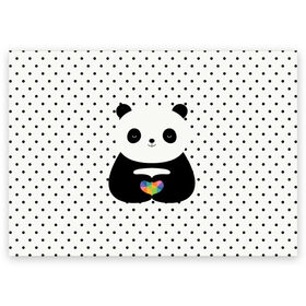 Поздравительная открытка с принтом Любовь панды в Кировске, 100% бумага | плотность бумаги 280 г/м2, матовая, на обратной стороне линовка и место для марки
 | Тематика изображения на принте: animal | bear | beast | forest | heart | love | nature | panda | животное | зверь | лес | любовь | медведь | панда | природа | сердце | страсть