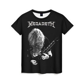 Женская футболка 3D с принтом Dave Mustaine в Кировске, 100% полиэфир ( синтетическое хлопкоподобное полотно) | прямой крой, круглый вырез горловины, длина до линии бедер | dave | megadeth | metal | mustaine | rattlehead | rock | thrash | vic | дейв | мастейн | мегадет | метал | рок | треш
