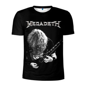 Мужская футболка 3D спортивная с принтом Dave Mustaine в Кировске, 100% полиэстер с улучшенными характеристиками | приталенный силуэт, круглая горловина, широкие плечи, сужается к линии бедра | Тематика изображения на принте: dave | megadeth | metal | mustaine | rattlehead | rock | thrash | vic | дейв | мастейн | мегадет | метал | рок | треш
