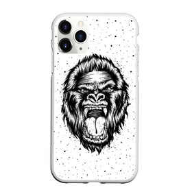 Чехол для iPhone 11 Pro матовый с принтом Рык гориллы в Кировске, Силикон |  | animal | beast | gorilla | head | monkey | nature | rage | roar | голова | горилла | жиивотное | зверь | обезьяна | природа | рык | ярость